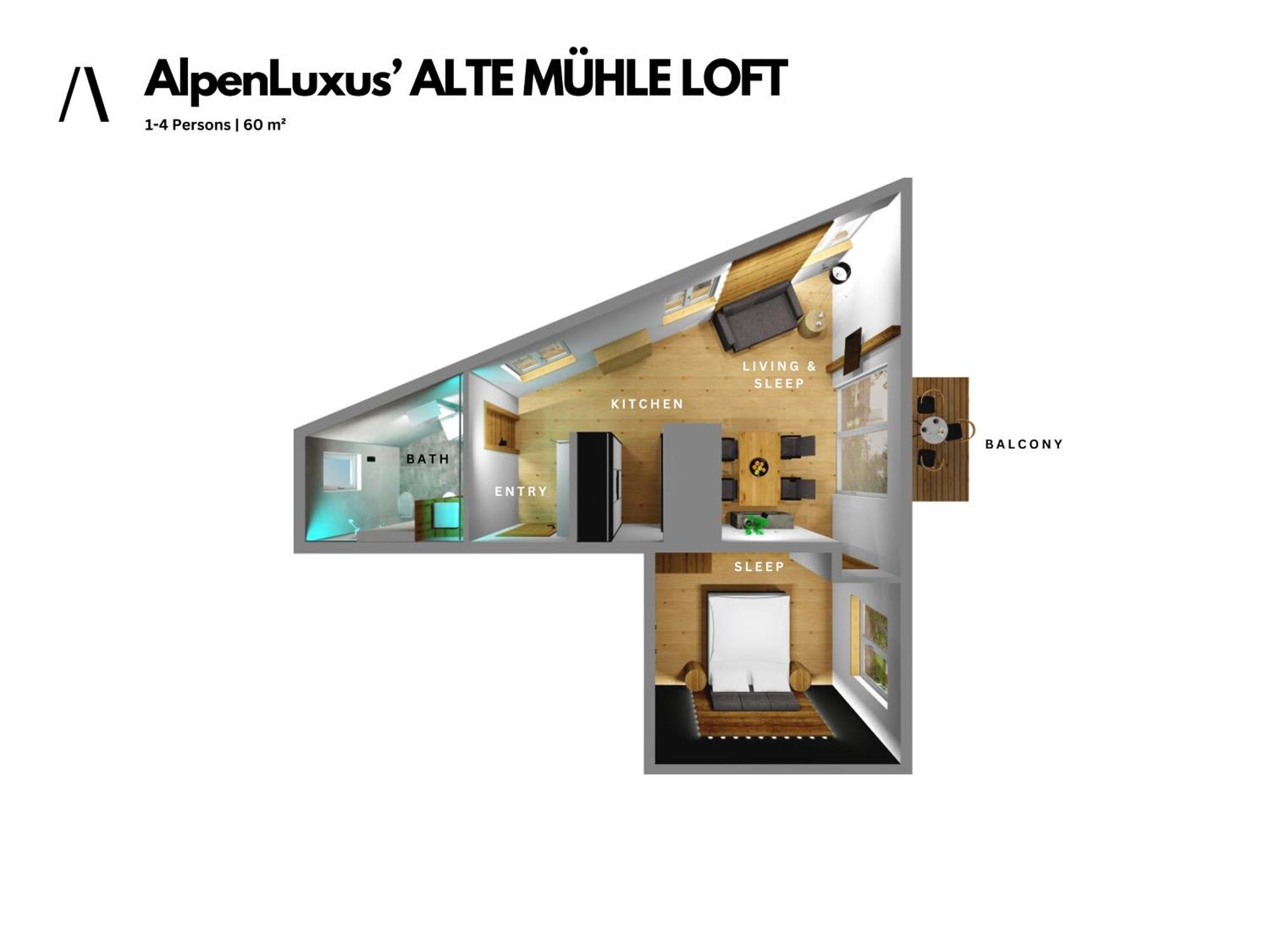 Alte Muehle Loft - Balcony & Car Park By Alpenluxus Appartements Brixlegg Eksteriør bilde